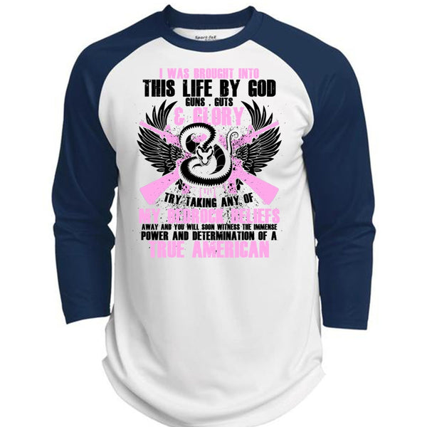 God Guns T Shirt, I Love Gunning T Shirt, Awesome T-Shirts  (Polyester Game Baseball Jersey)