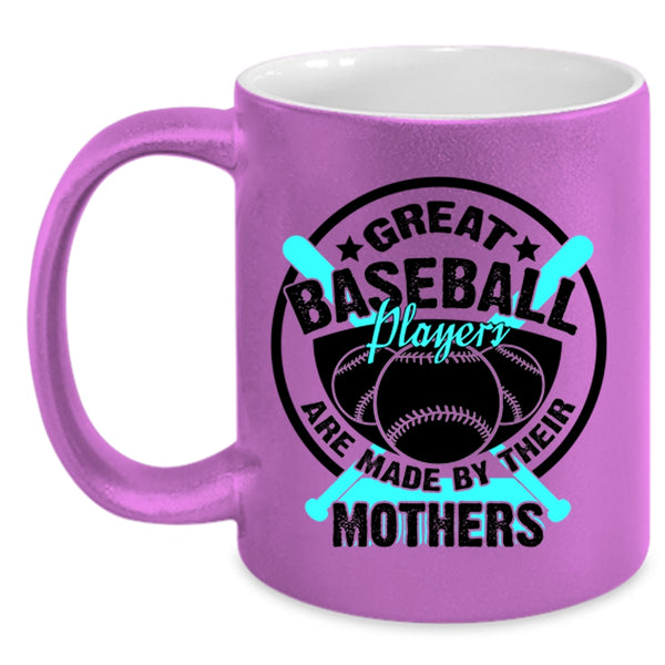 Cool Baseball Mom Coffee Mug, Great Baseball Players Accent Mug