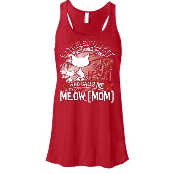 Never Underestimate T Shirt, Who Calls Me Meow Mom Tank Top