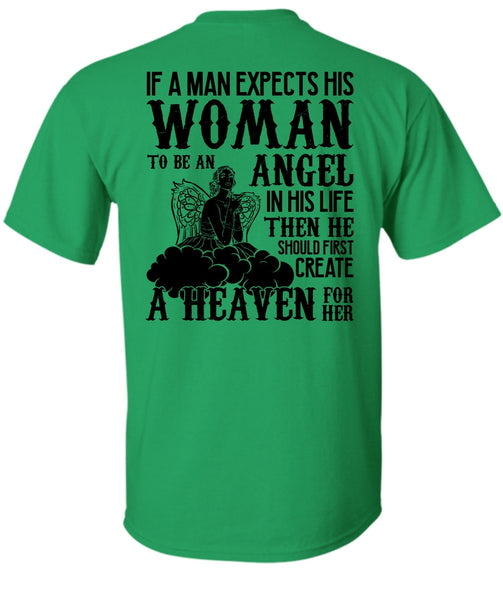 Woman To Be An Angel T Shirt, I Love Wife T Shirt