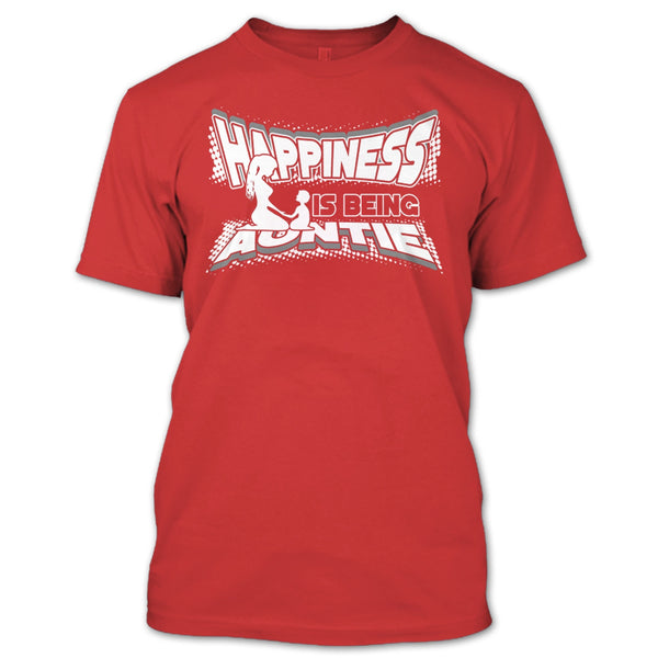 Happiness Is Being Autie T Shirt, Coolest Auntie T Shirt