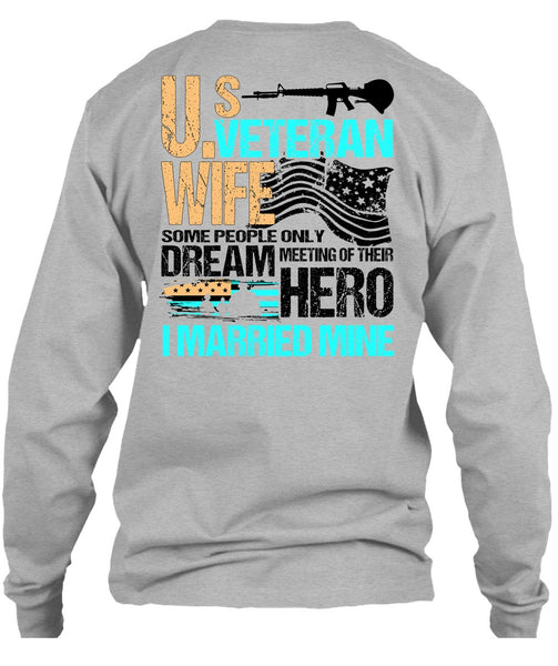 US Veteran Wife T Shirt, I Love Veteran T Shirt