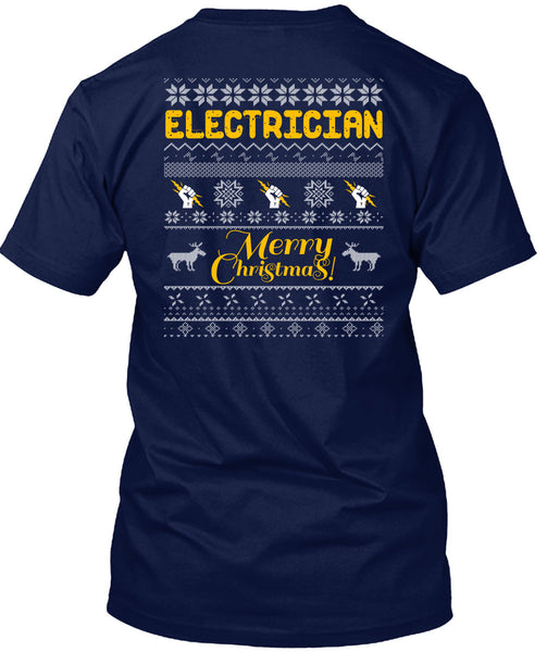 Electrician Merry Christmas T Shirt, This Girl Loves Christmas T Shirt