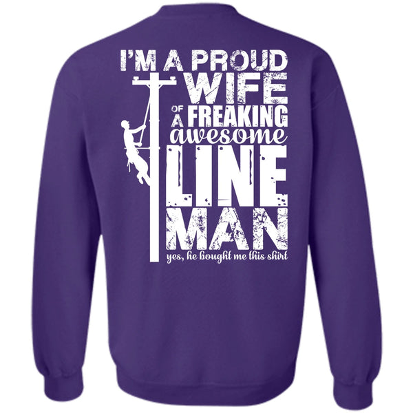 Awesome Lineman T Shirt, I Love Lineman Sweatshirt