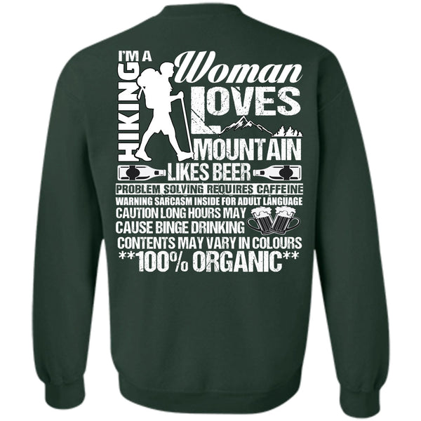 Woman Loves Mountain T Shirt, I Love Hiking Sweatshirt