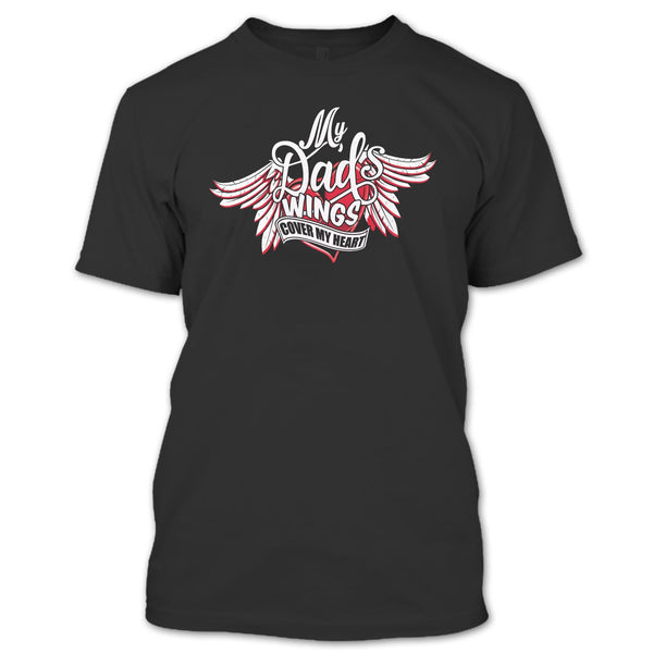 A black t-shirt with the shopify logo