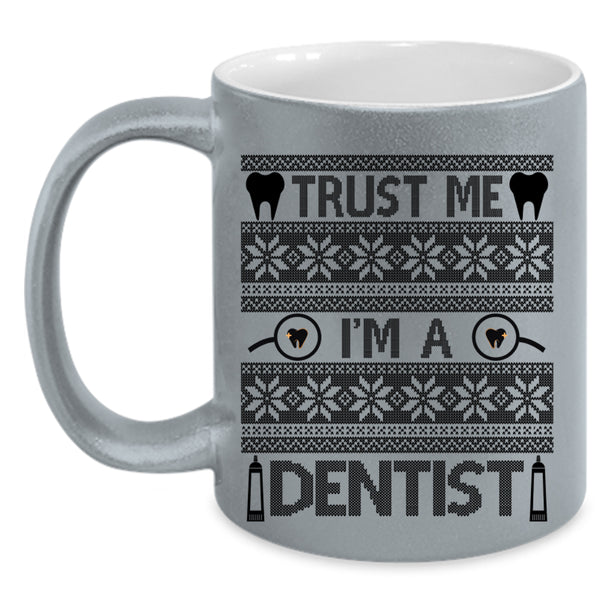 Christmas Gift For Dentist Coffee Mug, I'm A Dentist Accent Mug