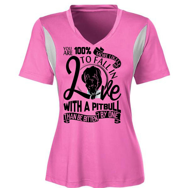 Fall In Love With A Pit Bull T Shirt, I Love Dog T Shirt, Awesome T-Shirts