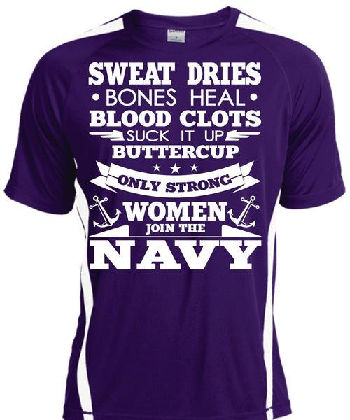 Women Join The Navy T Shirt, Sweat Dries T Shirt, Cool Shirt