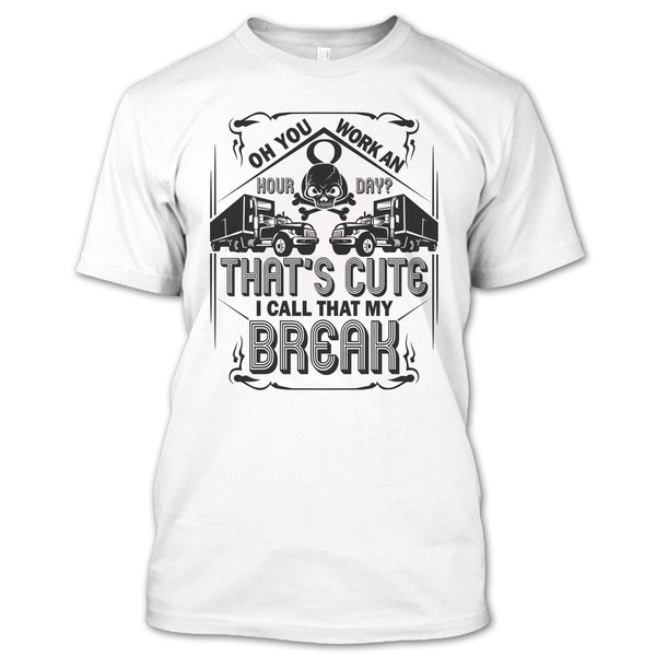 A black t-shirt with the shopify logo