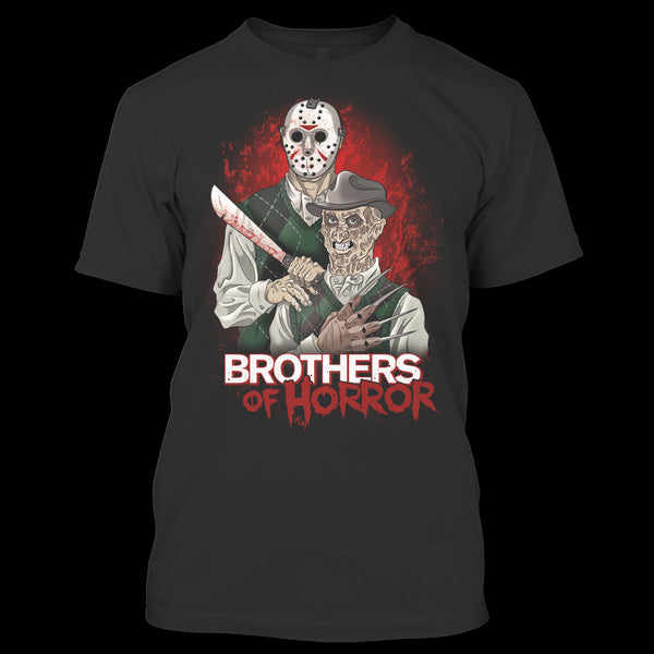 A black t-shirt with the shopify logo