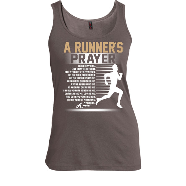 A Runner's Prayer T Shirt, Run By Myside Tank Top