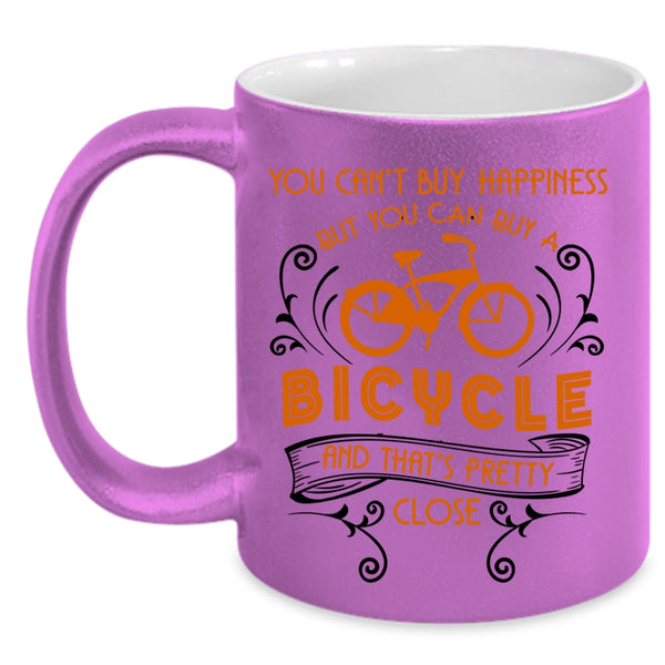 I Love Bicycle Coffee Mug, Bicycle Make Me Happy Accent Mug