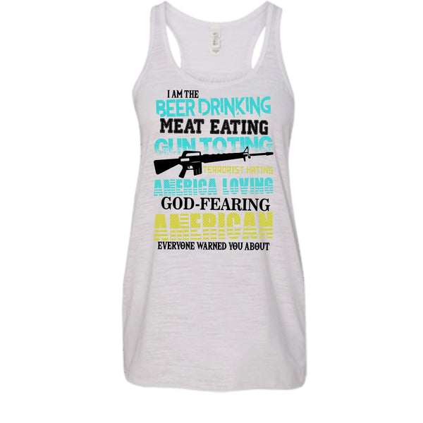 I'm The Beer Drinking T Shirt, God Fearing American Tank Top
