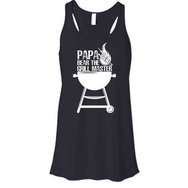 Papa Bear The Grill Master T Shirt, Cooking Papa Tank Top