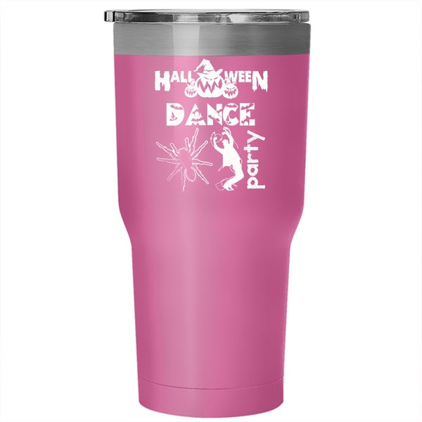 Halloween Dance Party Tumbler 30 oz Stainless Steel, Funny Halloween Travel Mug