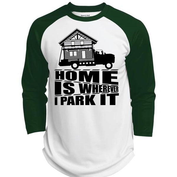Home Is Wherever I Park It T Shirt, I Love Trucking T Shirt, Awesome T-Shirts  (Polyester Game Baseball Jersey)