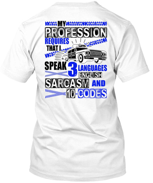 A black t-shirt with the shopify logo