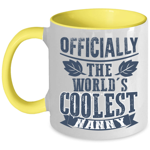 Awesome Nanny Coffee Mug, The World's Coolest Nanny Accent Mug
