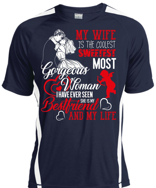 My Wife Is The Coolest T Shirt, She Is My Best Friend T Shirt, Cool Shirt