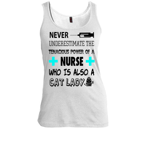 Never Underestimate T Shirt, Who Is Also A Cat Lady T Shirt, Awesome t-shirts