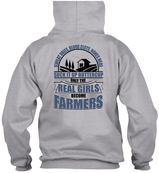 Real Girls Become Farmers T Shirt, I Love Farming T Shirt
