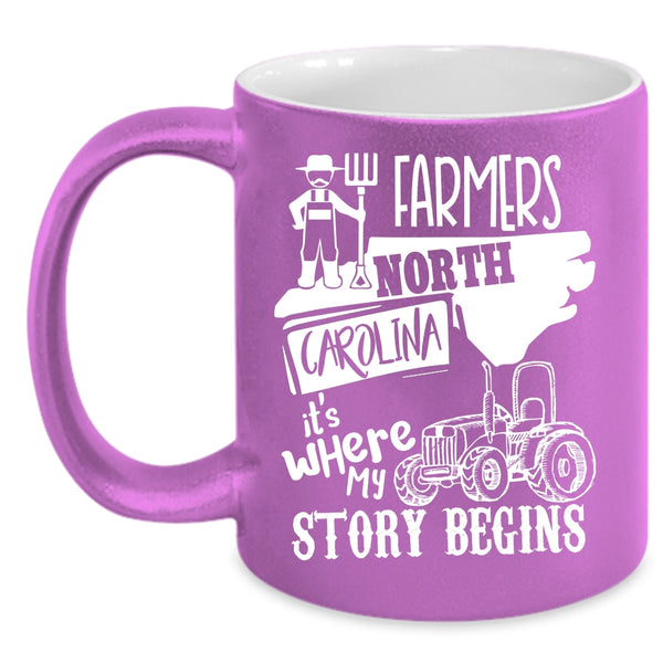 Farmers North Carolina Coffee Mug, Where My Story Begins Coffee Cup