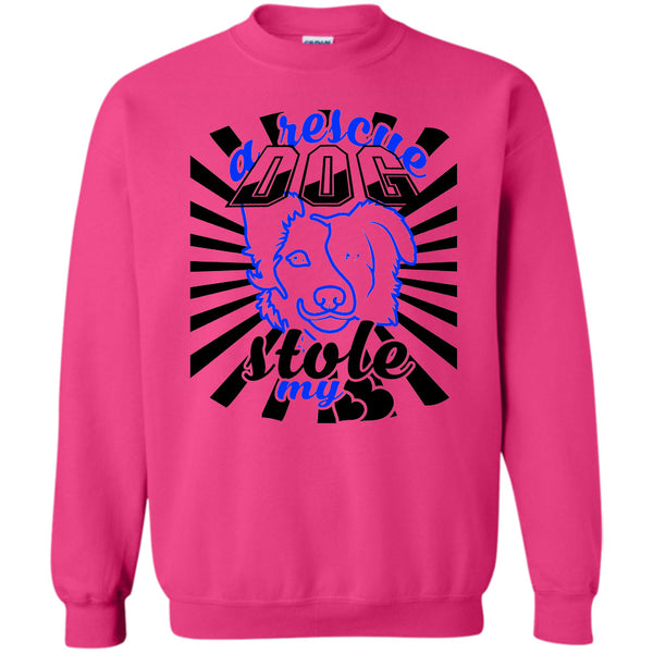 Coolest Dog Mom T Shirt, A Rescue Dog Stole My Heart Sweatshirt