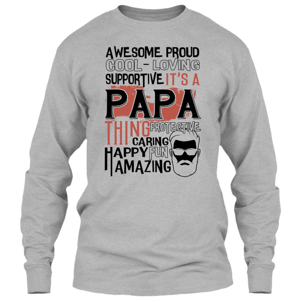 Awesome Proud T Shirt, Coolest Papa Ever T Shirt