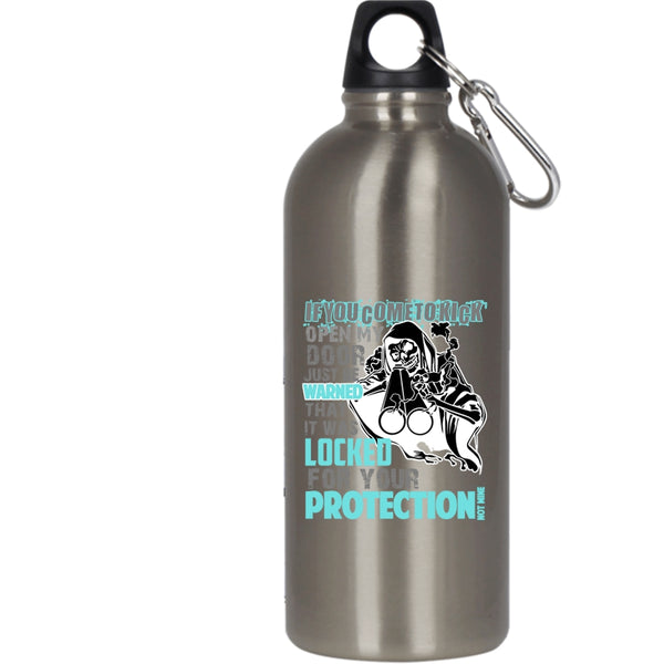 It Was Locked For Your Protection Not Time 20 oz Stainless Steel Bottle,Funny Outdoor Sports Water Bottle