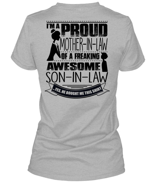 I'm A Proud Mother In Law T Shirt, I Love Mom T Shirt