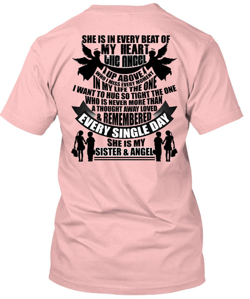 She Is My Sister And Angel T Shirt, I Love Sister T Shirt