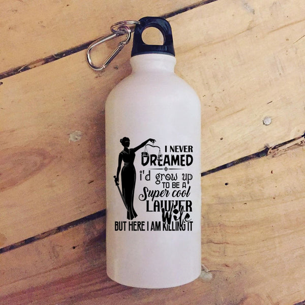 I'd Grow Up To Be A Cool Lawyer Wife 20 oz Stainless Steel Bottle,Married Outdoor Sports Water Bottle