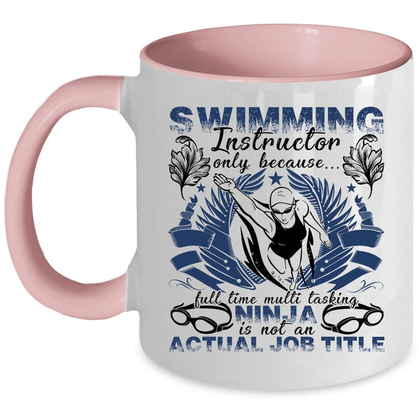 Cute Gift For Instructor Coffee Mug, Swimming Instructor Accent Mug