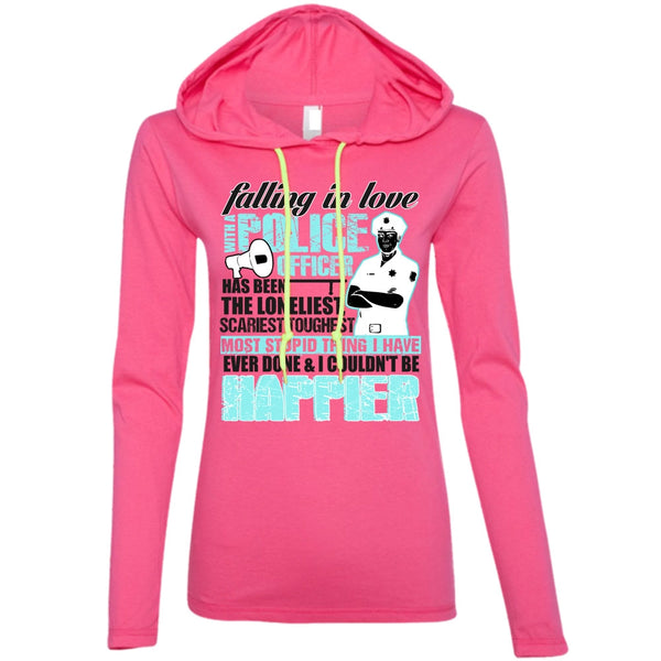 Falling In Love With A Police Officer T Shirt, I Love Police T Shirt, Awesome T-Shirts