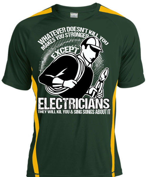 Stronger Except Electricians T Shirt, Being An Electrician T Shirt, Cool Shirt