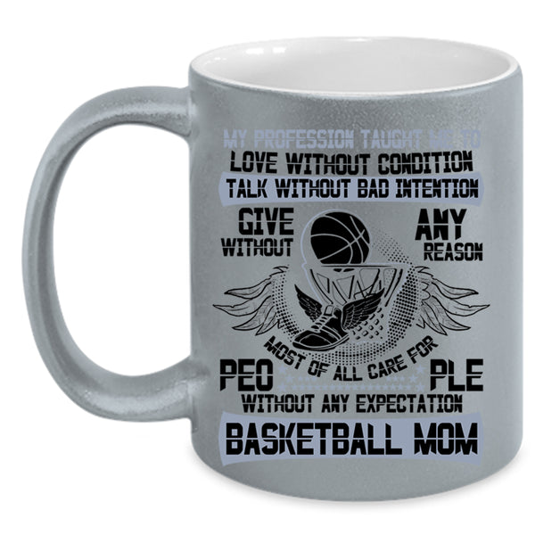 Best Gift For Mommy Coffee Mug, Basketball Mom Accent Mug