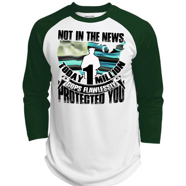 Cops Flawlessly Protected You T Shirt, I Love Police T Shirt, Awesome T-Shirts  (Polyester Game Baseball Jersey)
