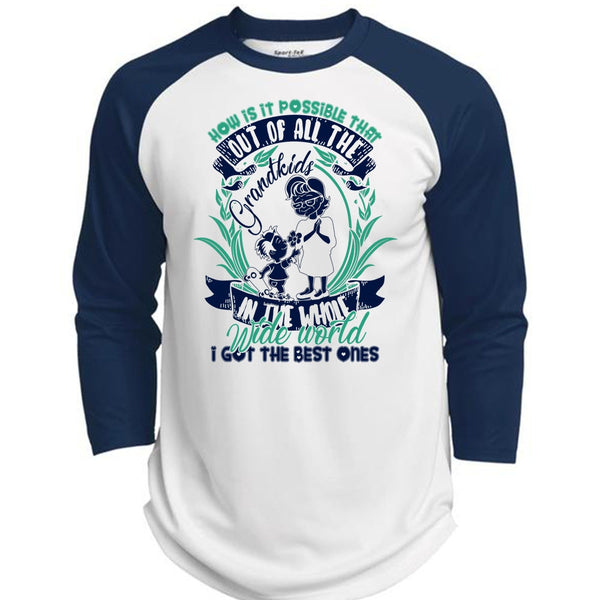 Out Of All The Grandkids T Shirt, I Love Baby T Shirt, Awesome T-Shirts  (Polyester Game Baseball Jersey)