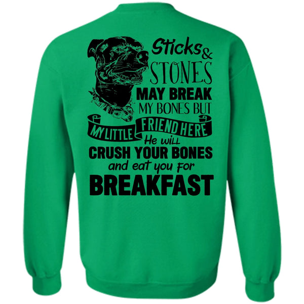 I Love Pit Bull T Shirt, You For Breakfast Sweatshirt