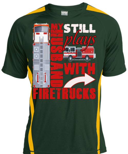 My Husband Still Plays With Firetrucks T Shirt, Being A Husband T Shirt, Cool Shirt