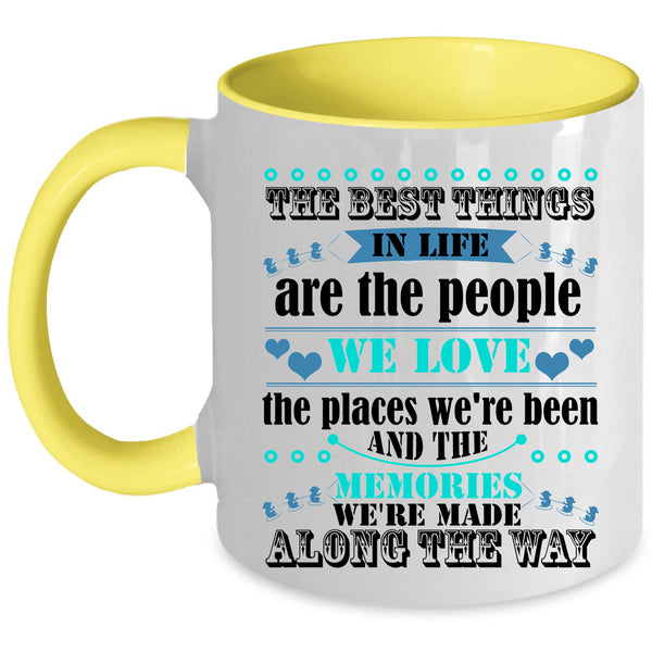 Cute Couple Coffee Mug, The Best Things In Life Accent Mug