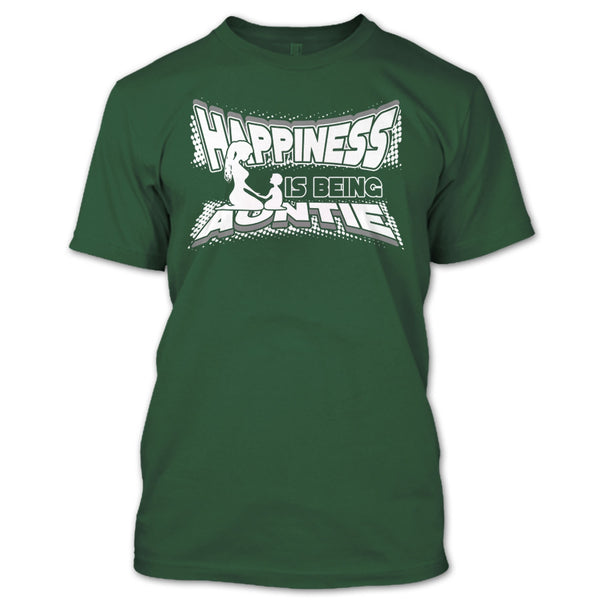 Happiness Is Being Autie T Shirt, Coolest Auntie T Shirt