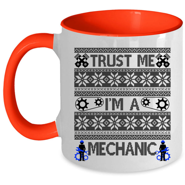 Merry Christmas Coffee Mug, Trust Me I'm A Mechanic Accent Mug