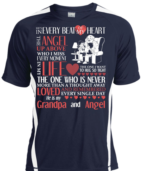 Grandpa And Angel T Shirt, Beat Of My Heart T Shirt, Cool Shirt