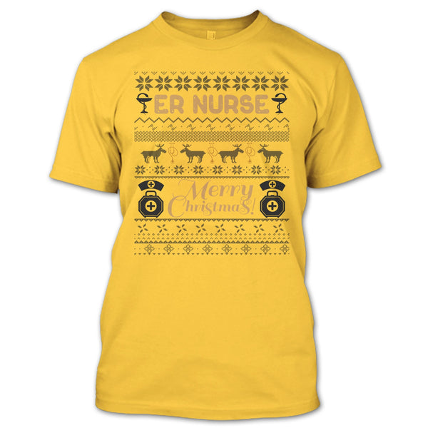 Er Nurse T Shirt, Gift For Merry Christmas T Shirt