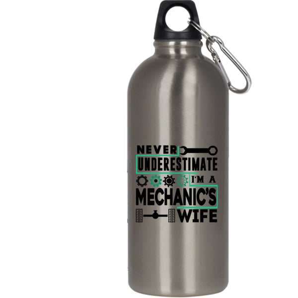 I'm A Mechanic's Wife 20 oz Stainless Steel Bottle,Gift For Mechanic's Wife Outdoor Sports Water Bottle