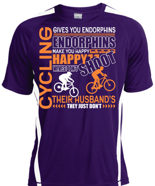 Cycling Gives You Endorphins T Shirt, Make You Happy T Shirt, Cool Shirt
