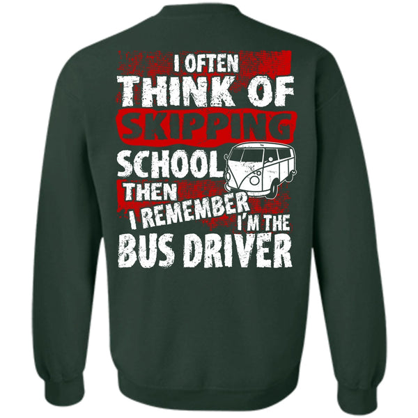Skipping School T Shirt, I Love Bus Sweatshirt