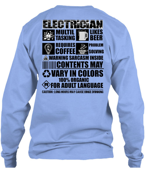Electrician Multi-tasking T Shirt, I Love Electrician T Shirt